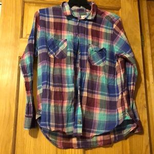 American Eagle plaid long sleeve shirt. Size XL